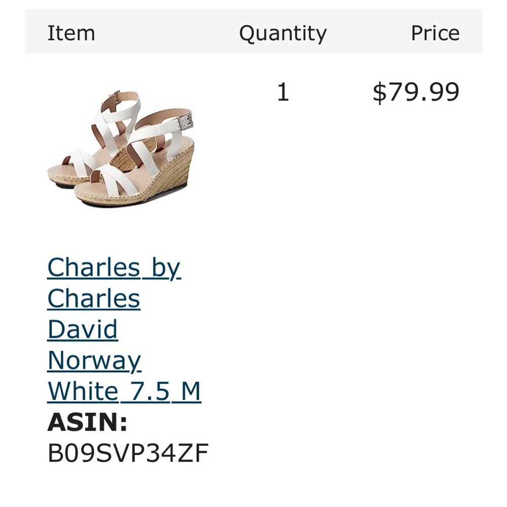 ✨EUC✨ white espadrille wedge sandal - Picture 2 of 10